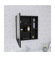 Depot E-shop Andes Medicine Single Door Cabinet With Mirror, Five Interior Shelves