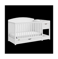 Graco Bellwood 5-in-1 Convertible Crib & Changer with Drawer (White)