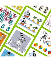 Haba Logic Case Extension Set: Pirates for Ages 5+ Travel Games, Flash Cards for Kids, Brain Teaser Puzzle Games & Cool Card Games for Kids