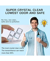 JDiction 1000g Uv Resin, Ultra Clear Advanced Resins Solar Cure Hard Uv Resin Kit for Jewelry Making, Casting and Coating & Diy Crafts