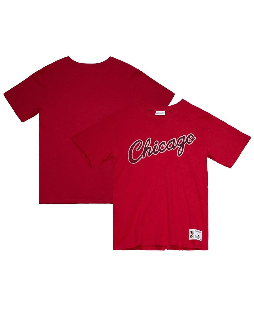 Mitchell & Ness Men's Red Chicago Bulls Legendary Slub T-Shirt