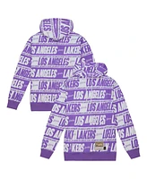 Mitchell & Ness Men's Purple Los Angeles Lakers Hardwood Classics Team Wrap Pullover Hoodie