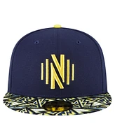 New Era Men's Navy Nashville Sc Element Tech Pack 59FIFTY Fitted Hat