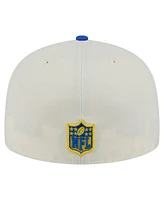 New Era Men's White/Royal Los Angeles Rams Main 59FIFTY Fitted Hat