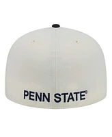 New Era Men's Cream Penn State Nittany Lions Chrome 59FIFTY Fitted Hat