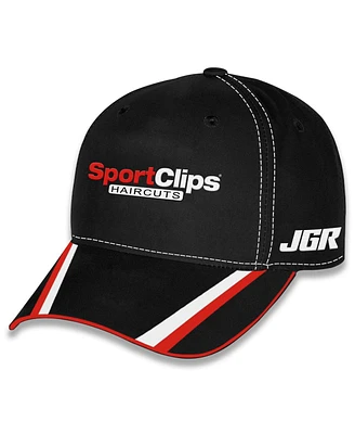 Checkered Flag Sports Men's and Women's Black Denny Hamlin FedEx Uniform Adjustable Hat