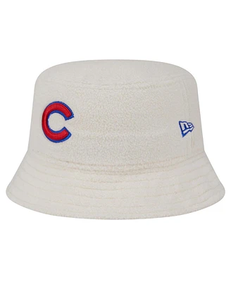 New Era Women's White Chicago Cubs Chrome Cozy Bucket Hat