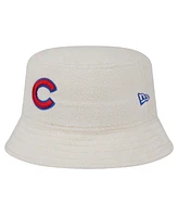 New Era Women's White Chicago Cubs Chrome Cozy Bucket Hat