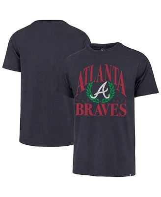 '47 Brand Men's Navy Atlanta Braves Pitchout Franklin T-Shirt