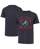 '47 Brand Men's Navy Atlanta Braves Pitchout Franklin T-Shirt