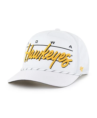 '47 Brand Men's White Iowa Hawkeyes Condor Hitch brrr° Adjustable Hat