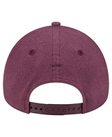 New Era Men's Maroon Florida Marlins Cooperstown Collection Moleskin A-Frame 9FORTY Adjustable Hat