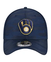 New Era Men's Navy Milwaukee Brewers Subtle Camo 39THIRTY Flex Hat