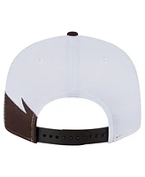 New Era Men's Brown Cleveland Browns Throwback Jagged 9FiFTY Snapback Hat