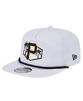 New Era Men's White Pittsburgh Pirates Palm Golfer Snapback Hat