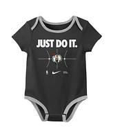 Nike Newborn 2-Pack Kelly Green/Black Boston Celtics Just Do It Bodysuit Set