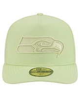 New Era Men's Green Seattle Seahawks Color Pack A-Frame 59FIFTY Fitted Hat