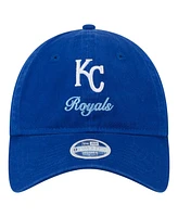 New Era Women's Royal Kansas City Royals Preppy Team 9TWENTY Adjustable Hat