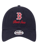 New Era Women's Navy Boston Red Sox Preppy Team 9TWENTY Adjustable Hat