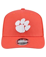 New Era Men's Orange Clemson Tigers Primary 9SEVENTY Trucker Stretch Snap Hat