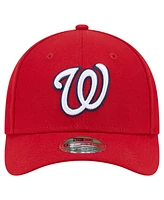 New Era Big Boys and Girls Red Washington Nationals Player Replica 9FORTY Adjustable Hat
