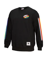 Mitchell & Ness Men's Black San Francisco 49ers Pride Pullover Sweatshirt