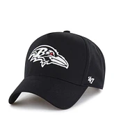 '47 Brand Men's Black Baltimore Ravens Foundation Offside Adjustable Hat
