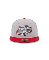 New Era Men's Gray Fresno Grizzlies theme Nights 59FIFTY Fitted Hat