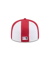 New Era Men's Red Fort Wayne Tin Caps Theme Nights 59FIFTY Fitted Hat
