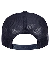New Era Men's Navy Penn State Nittany Lions Split Panel 9FIFTY Snapback Trucker Hat