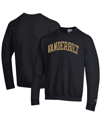 Champion Men's Black Vanderbilt Commodores Basic Arch Fleece Pullover Sweatshirt