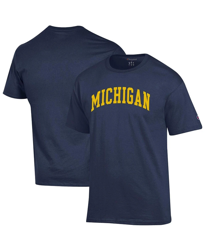 Champion Men's Navy Michigan Wolverines Basic Arch T-Shirt