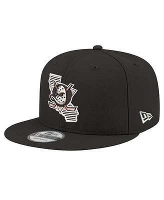 New Era Men's Black Anaheim Ducks State Pride 9FIFTY Snapback Hat