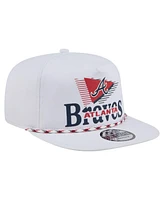 New Era Men's White Atlanta Braves Collide Golfer Snapback Hat