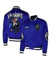 Chalk Line Men's Blue Venom Quilted Satin Full-Snap Jacket