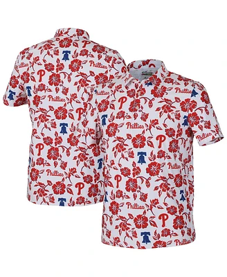 Reyn Spooner Men's White Philadelphia Phillies Pua Performance Polo Shirt