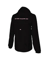 Stadium Essentials Men's Black Inter Miami Cf Compete Quarter-Zip Hoodie Jacket