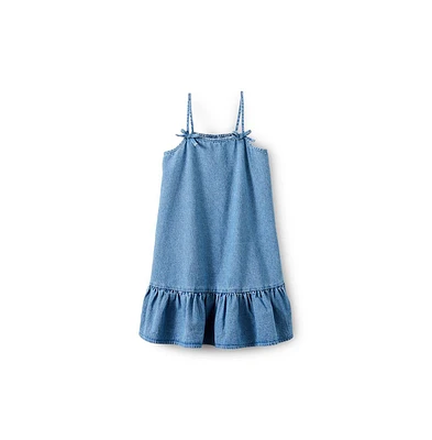 Cotton On Little Girls Little/Big Scarlette Denim Sleeveless Dress