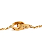 Pre-Owned Cartier Love Interlocking Necklace 18K Gold