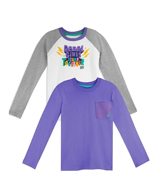 Mightly Toddler x Rebel Fair Trade Organic Cotton Long Sleeve T-Shirts 2-pack