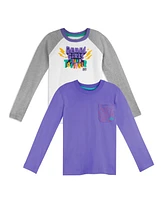 Mightly Toddler x Rebel Fair Trade Organic Cotton Long Sleeve T-Shirts 2-pack