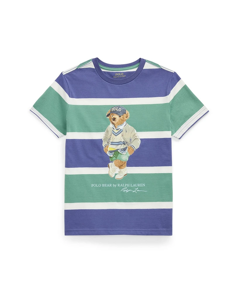 Polo Ralph Lauren Big Boys Bear Striped Jersey T-Shirt