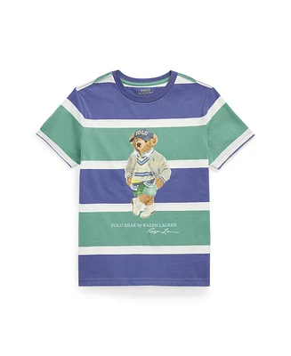Polo Ralph Lauren Big Boys Bear Striped Jersey T-Shirt