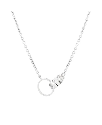 Pre-Owned Cartier Love Interlocking Necklace 18K Gold
