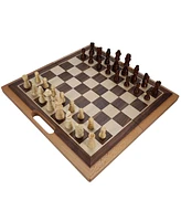 We Games Folding Wood Travel Chess Set