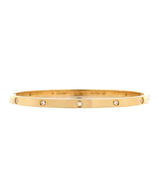Pre-Owned Cartier Small Love 10 Diamond Bracelet 18K Gold with Diamonds