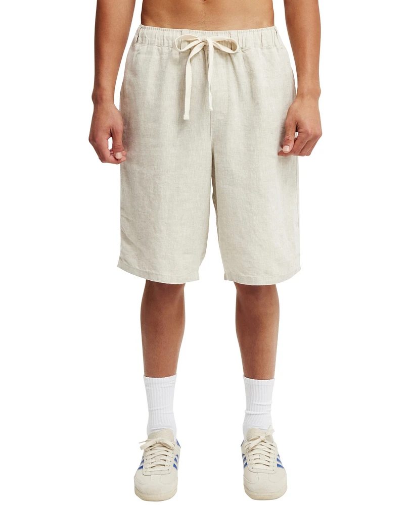 Cotton On Men's Baggy Linen Shorts