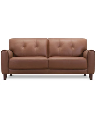Ashlinn 82" 2 Seat Leather Sofa, Exclusively at Macy's