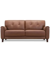 Ashlinn 82" 2 Seat Leather Sofa, Exclusively at Macy's