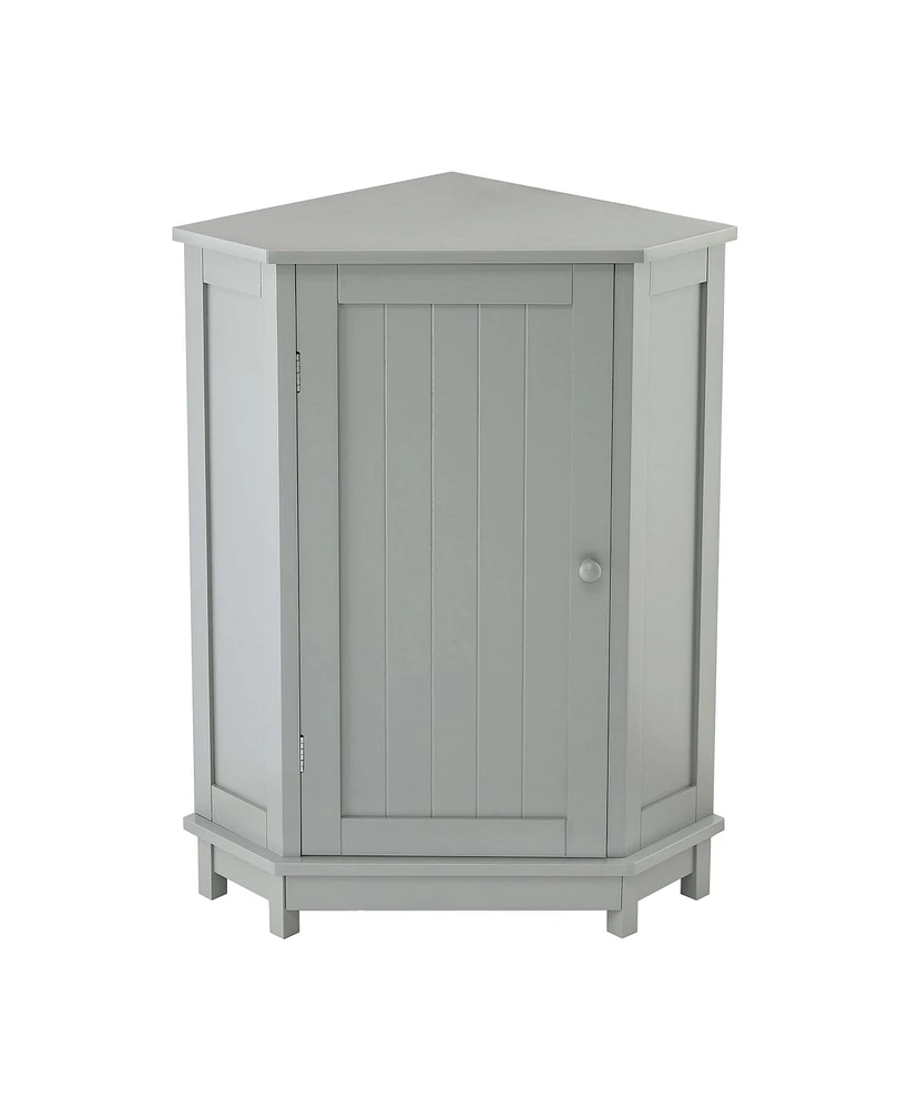 Casainc 31.4"H Triangle Corner Bathroom Cabinet, Adjustable Shelf